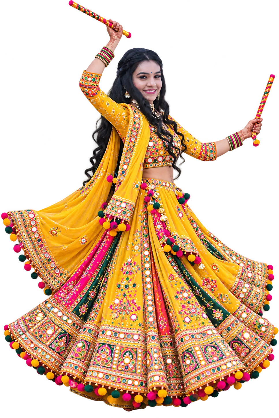 દાંડિયા સાથે રાસ ગરબા