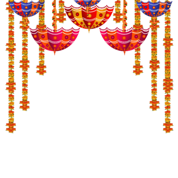 લગ્નનું રંગબેરંગી તોરણ